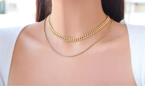 24K Thick Cuban Chain Choker - Image 2
