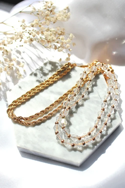 "Angelic" | 24K Clear Austrian Crystals Choker - Image 4