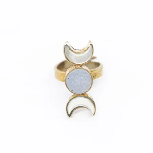 The GODDESS Ring - Empower Your Inner Beauty with 24k Gold & Silver Design - Image 2