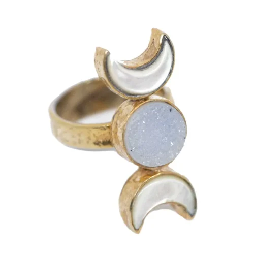 The GODDESS Ring - Empower Your Inner Beauty with 24k Gold & Silver Design - Image 3