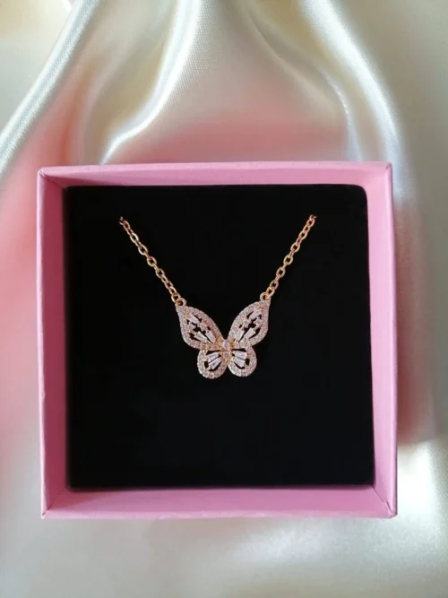 "Dreamy Butterfly" | 24K Pendant Necklace - Image 3
