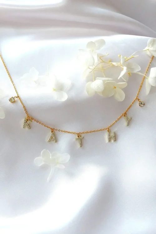 Custom Word | 24K Letters Necklace - Image 2