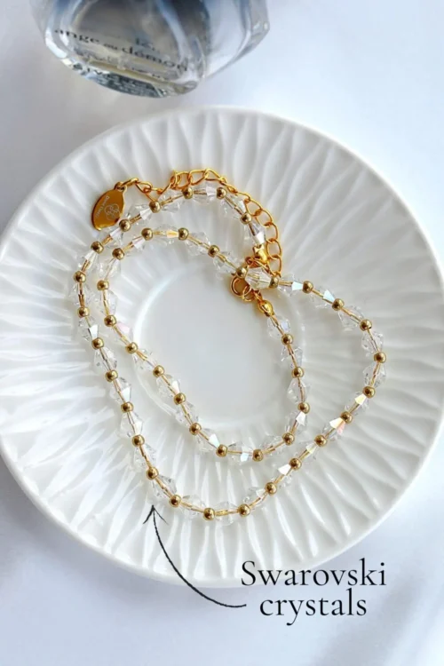 "Angelic" | 24K Clear Austrian Crystals Choker - Image 5