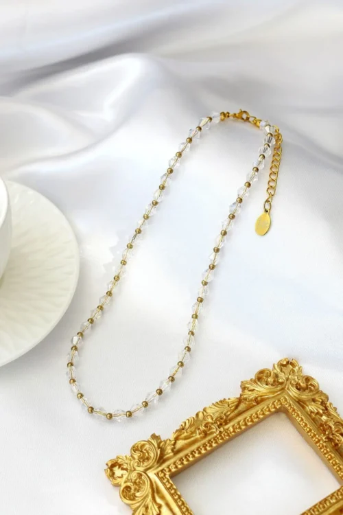 "Angelic" | 24K Clear Austrian Crystals Choker - Image 2
