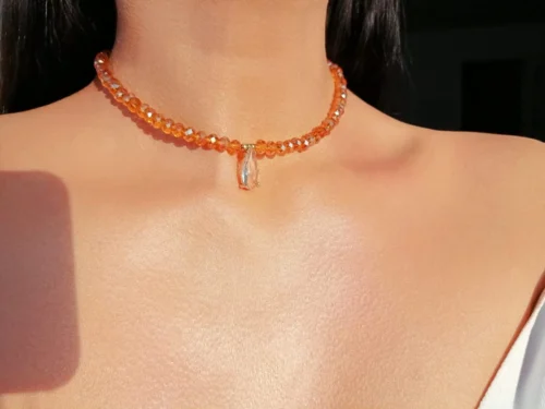 Champagne Party | 18K Gold Plated Choker with Austrian Crystals - Image 3