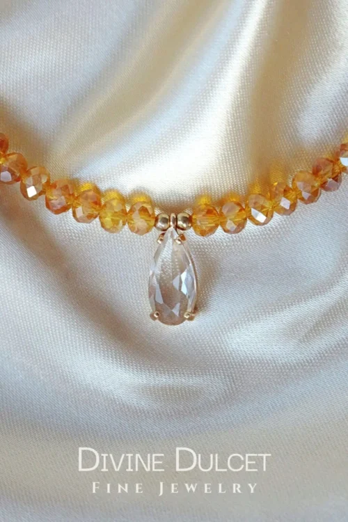Champagne Party | 18K Gold Plated Choker with Austrian Crystals - Image 2