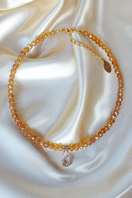 Champagne Party | 18K Gold Plated Choker with Austrian Crystals