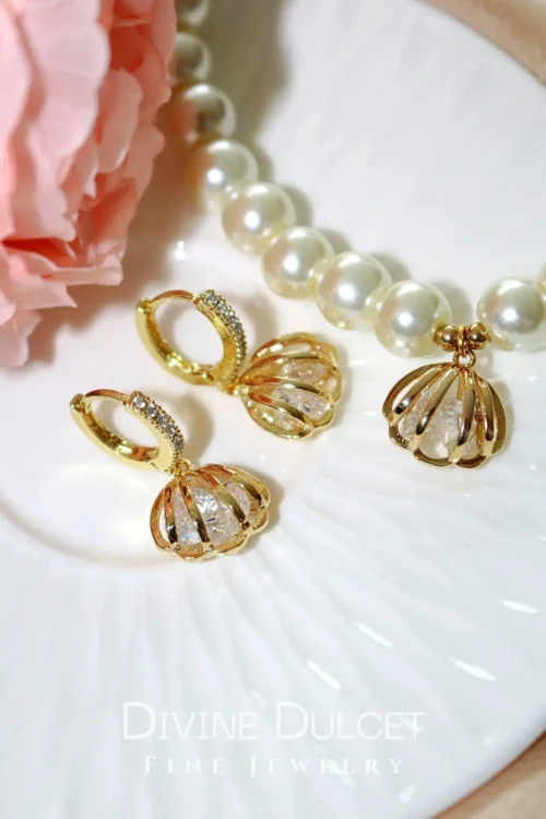 "Ocean Treasure" | 24K Czech Pearls Choker - Image 5