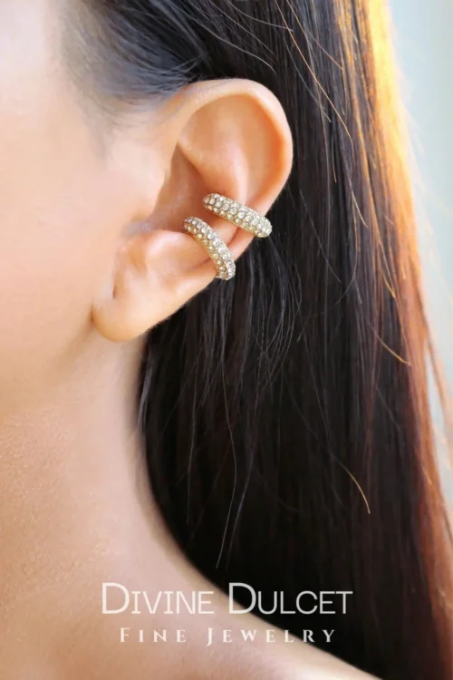 "Star Dust" | 18K Ear Cuffs (Pair / Single) - Image 2