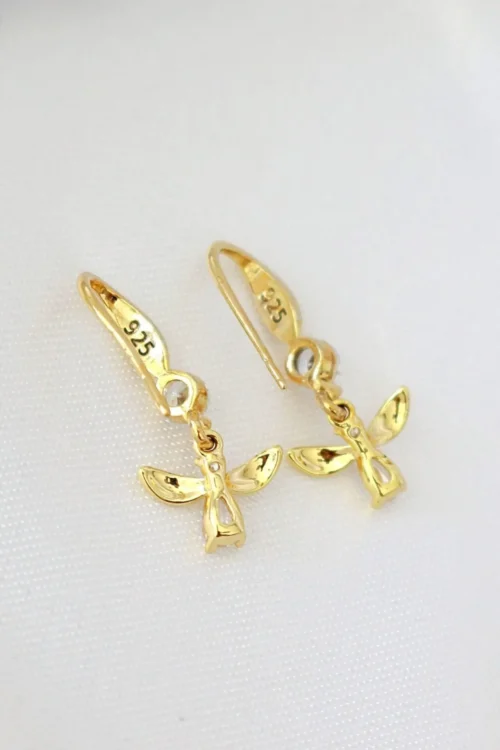 "Honey Bee" | 18K Hook Earrings - Image 3