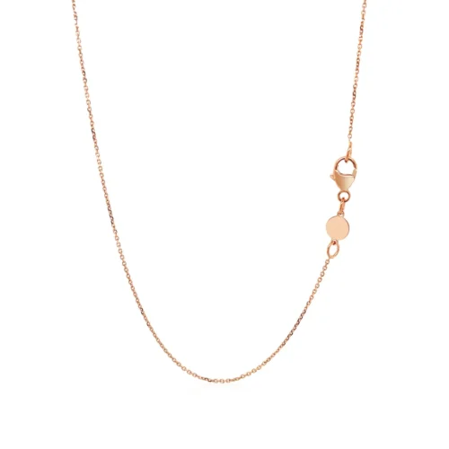 14k Rose Gold Script LOVE Necklace - Image 3