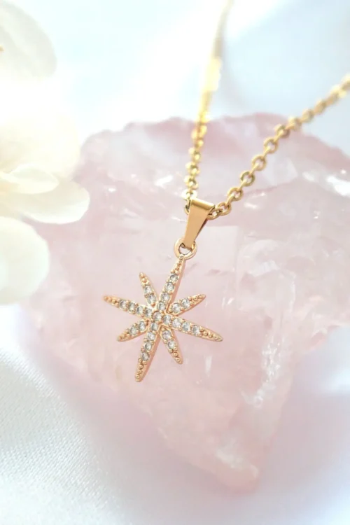 24K Polaris Star Necklace