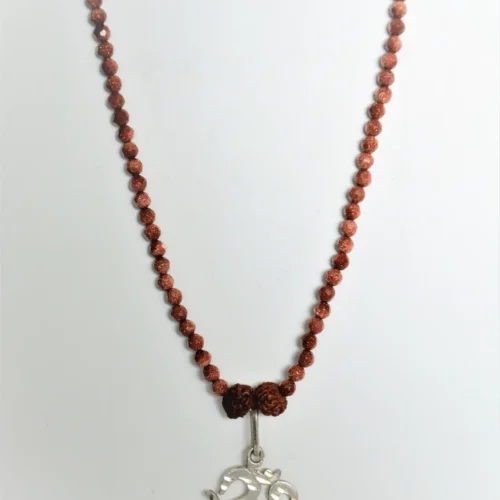 Necklace with silver pendant