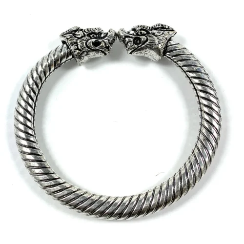 Antique Norse Viking Bracelet Dragon Heads