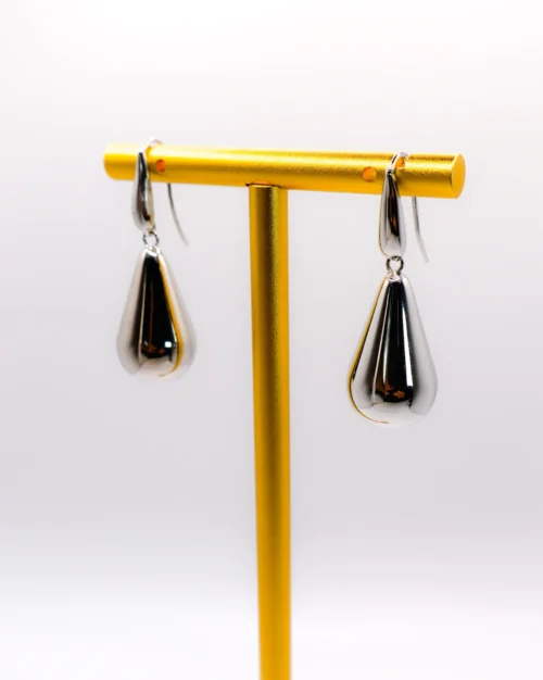 Sterling Silver Raindrop Elegance Earrings - Image 2