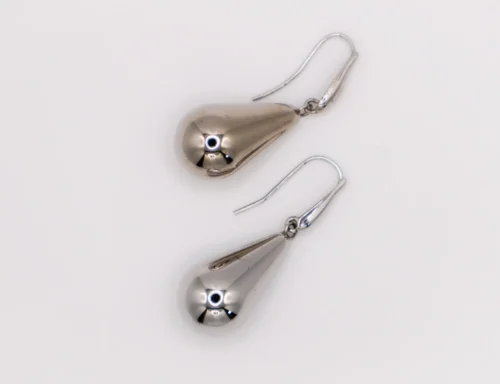 Sterling Silver Raindrop Elegance Earrings - Image 3