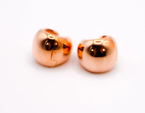 Italian Rose Gold Peanut-Shaped Earrings - Image 3