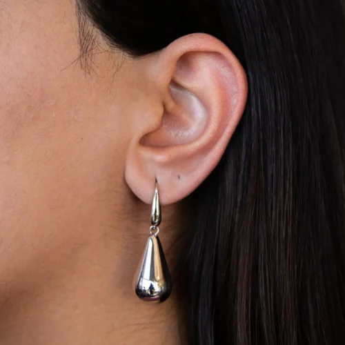 Sterling Silver Raindrop Elegance Earrings - Image 5