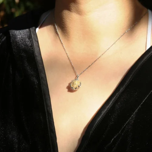 Planet Murano Aroma Necklace - Stardust Crystal | Energy & Healing | Diffuse on the go | Gift For Her - Image 2