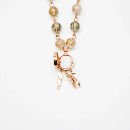 Rose Aroma Necklace | Energy & Healing | Diffusing on the go - Image 7
