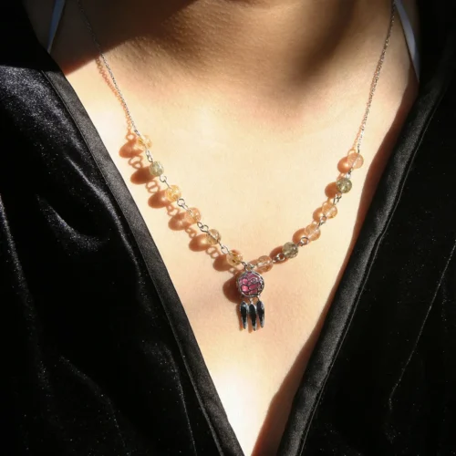 Rose Aroma Necklace | Energy & Healing | Diffusing on the go - Image 10