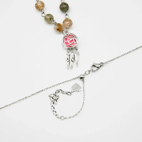 Rose Aroma Necklace | Energy & Healing | Diffusing on the go - Image 11