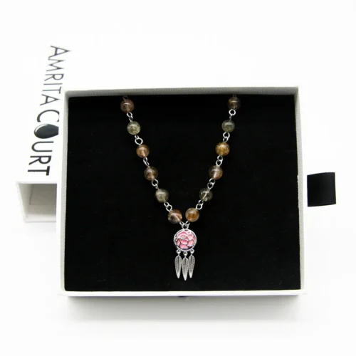 Rose Aroma Necklace | Energy & Healing | Diffusing on the go - Image 15