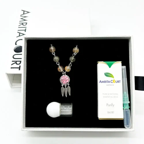 Rose Aroma Necklace | Energy & Healing | Diffusing on the go - Image 16