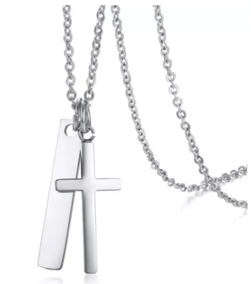 Steel Cross Pendant for women
