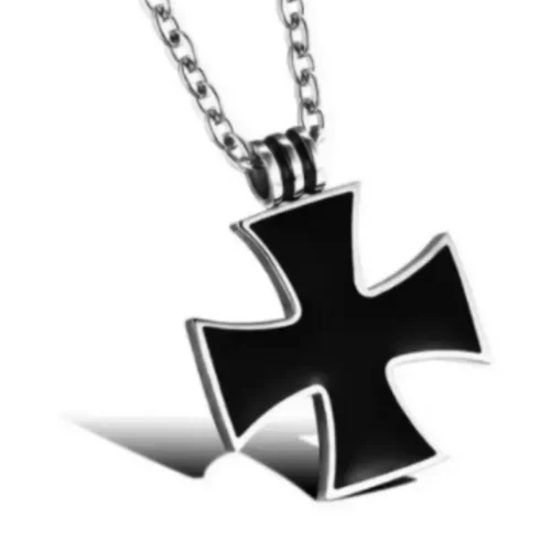 Steel Cross Necklace for Men
