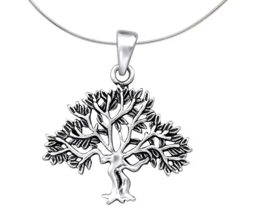 Sterling Silver Tree of Life Pendant Necklace
