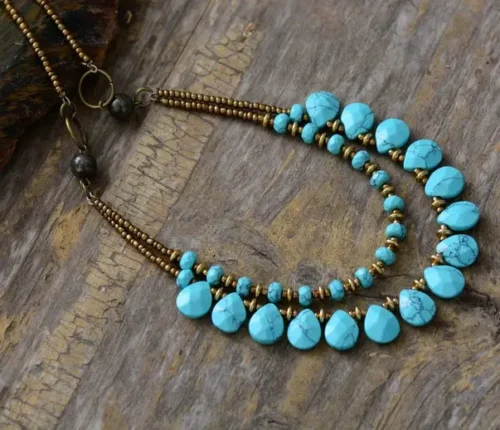 Turquoise Choker Necklace - Image 2