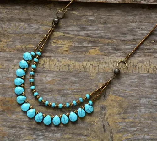 Turquoise Choker Necklace - Image 4