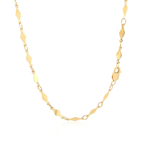 14K Yellow Gold Polished Diamond Motif Chain (3.0mm) - Image 13