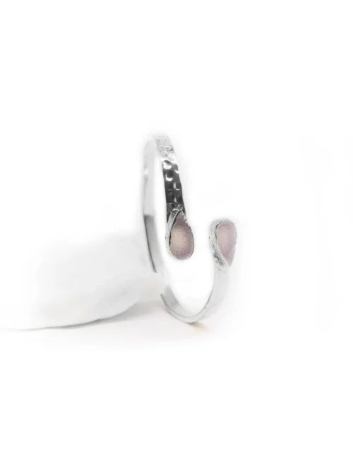 The ESTES Lower Arm Band - Handcrafted Gold & Silver Druzy Bangle