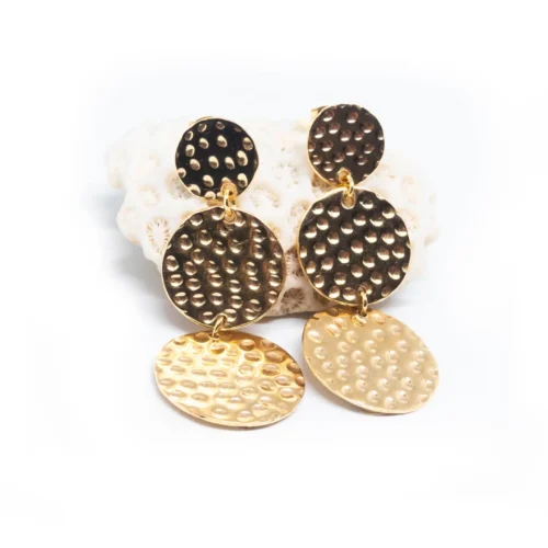 The COSMICS Earrings - Handcrafted 24k Gold & Silver Earrings Inspired by the Galaxy