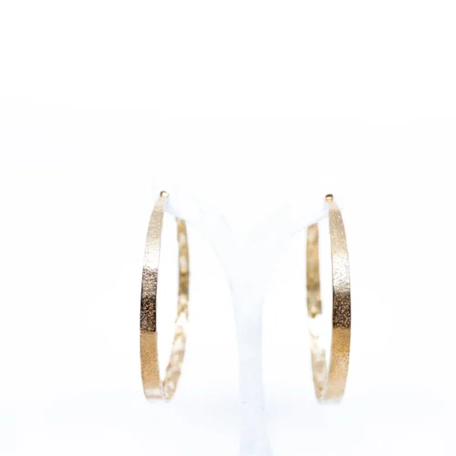 The C-LO Hoop Earrings - Handcrafted Luxury with Cleopatra Twist - Image 2