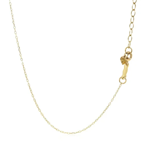 14k Yellow Gold Bib Style Textured Hearts Necklace - Image 3