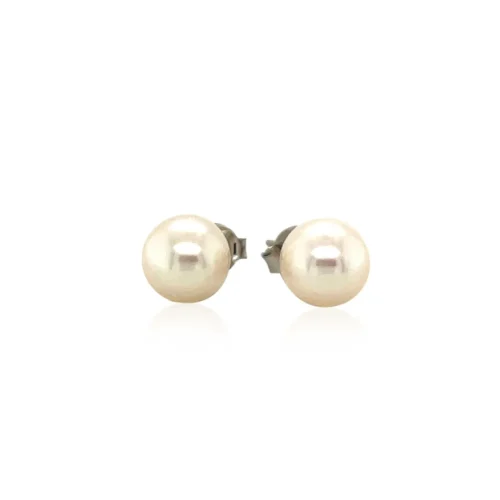 Elegant Freshwater Pearl Earrings in Sterling Silver - Timeless and Sophisticated - Image 2