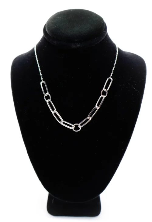 Silver Serenity Chain Necklace - Image 2