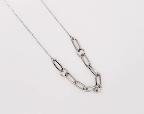 Silver Serenity Chain Necklace - Image 3