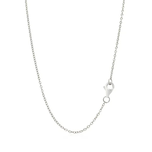 Sterling Silver Heart Necklace with Cubic Zirconias - Image 4