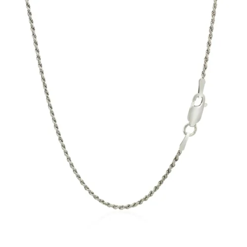Sterling Silver 1.4mm Diamond Cut Rope Style Chain - Image 6