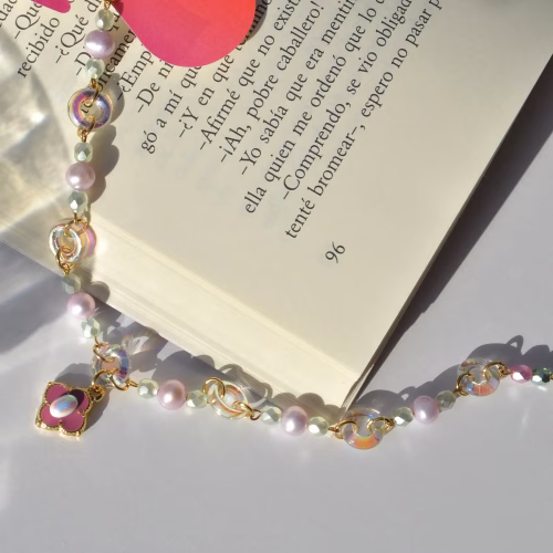 PINK CLOVER Necklace - Image 6