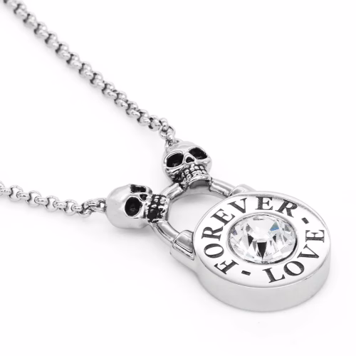 Controse Skull Lock Necklace - Forever Love - Image 3