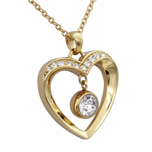 Golden Love Heart Necklace - Image 2
