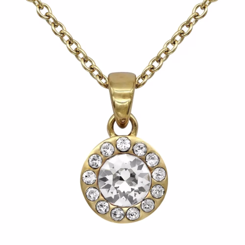 Birthstone Necklace 24K Gold Plated With Swarovski Crystals - Image 4