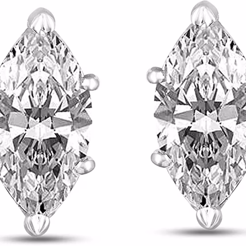 Moissanite Earrings 0.47 Carat Moissanite 925 Sterling Silver