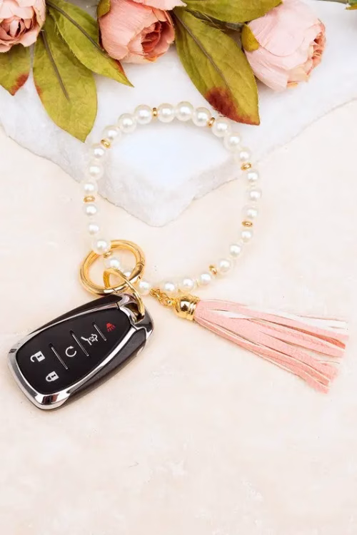 Classic Pearl Key Ring Bracelet - Image 7