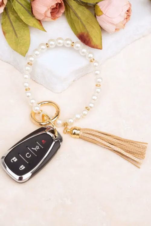 Classic Pearl Key Ring Bracelet - Image 9